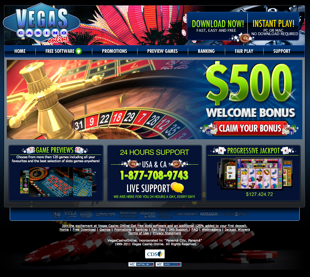 vegas casino бездепозитный бонус